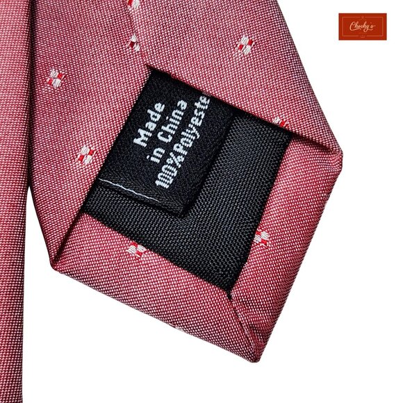 Dockers Pink 100% Polyester Tie 57" Long 2.75" Wide(ID158) - Picture 5 of 6